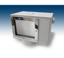 Скиммер АТ 05.13.2 V 25 с регулятором уровня воды (плитка) L=80 мм (универс.) из нержавеющей стали