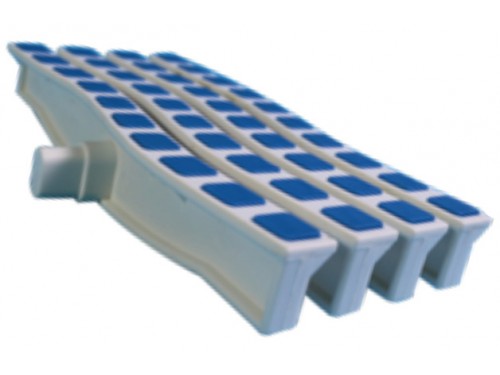 Решетка переливная цветная волна Anti Slip 250 х 26.5 мм синий DE2725B Emaux 88171108
