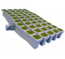 Решетка переливная цветная волна Anti Slip 250 х 26.5 мм зелеый DE2725W Emaux 88171109