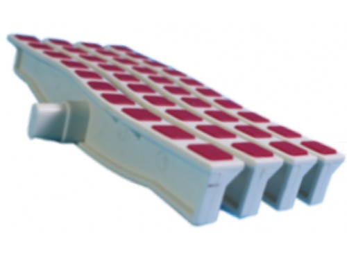 Решетка переливная цветная волна Anti Slip 250 х 26.5 мм красный DE2725W Emaux 88171106