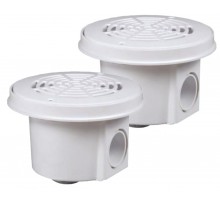 Слив донный Hayward 3252PAK2 (компл. 2 шт) (под плитку, ВР 1 1/2" / ВР 2", 15 м3/ч)