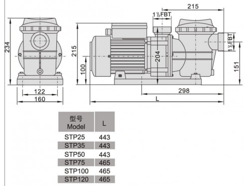 Насос Aquaviva LX STP100M (220В, 10 м3/ч, 1HP)