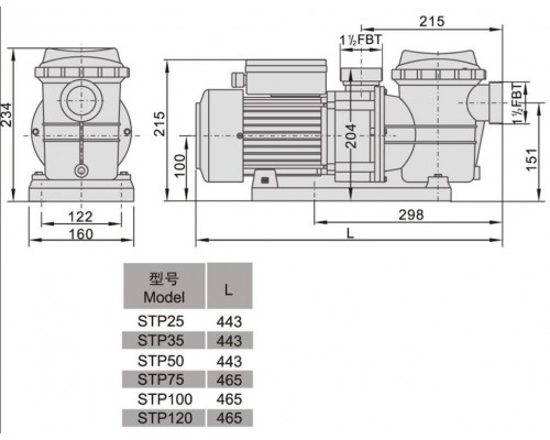 Насос Aquaviva LX STP35M (220В, 5 м3/ч, 0.35 HP)