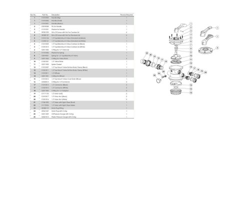 Фильтр Aquaviva V500 (д.500 мм., 85 кг., 50 мм., верхнее соед-е, 11,1 м3/ч)