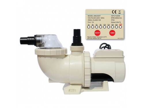 Фильтровальная установка Aquaviva FSU-8TP с таймером (330 мм., 17 кг., 32/38 мм., 8 м3/ч, верхнее соед-е)