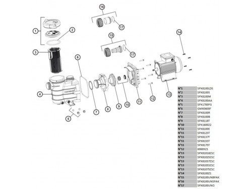 Фильтровальная установка Hayward PowerLine 81071 (D511) (511 мм., 100 кг., 38 мм. / 50 мм., 8 м3/ч, верхнее соед-е)