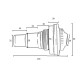 Форсунка возврата Kokido Olimpic K004BU/W (ver2) стеновая (для сборных бассейнов, 7 м3/ч, 32/38 мм. / ВР 1 1/2")