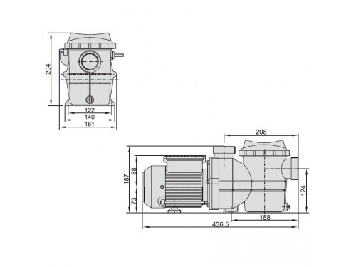 Насос Aquaviva LX SMP015M (220В, 4 м3/ч, 0.25НР)