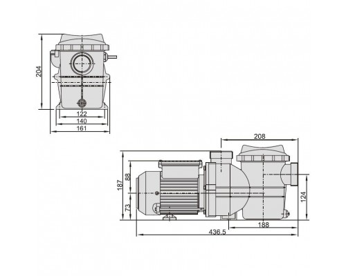 Насос Aquaviva LX SMP015M (220В, 4 м3/ч, 0.25НР)