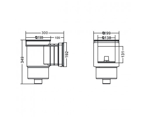 Скиммер Aquaviva Standard EM0010C (плитка) (ВР 1 1/2") стандартный