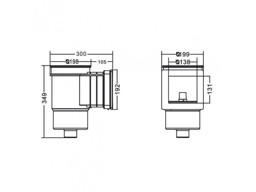 Скиммер Aquaviva Standard EM0010V (универс.) (ВР 1 1/2") стандартный