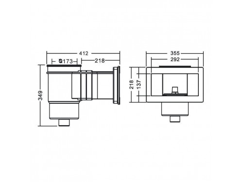 Скиммер Aquaviva Wide EM0020C (плитка) (ВР 1 1/2") с широкой рамкой