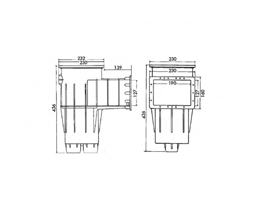 Скиммер Hayward 3111 PREMIUM Standart (универс.) (ВР 2") стандартный