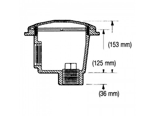 Слив донный Hayward WG1049AVE антивихревой (универс., ВР 1 1/2" / ВР 2", 15 м3/ч)